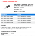 thumbnail image 2 of MAP Sensor - Compatible with 1999 - 2000, 2002 - 2008 Cadillac Escalade 2003 2004 2005 2006 2007, 2 of 2