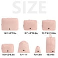 thumbnail image 4 of Xuniizn Packing Cubes, Compression Packing Cubes for Travel (7-Piece Set) - Travel Packing Organizers with Laundry Bag, Luggage Organizers for Suitcase, Lightweight Travel Cubes for Packing, Pink, 4 of 7