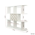thumbnail image 3 of Jopath Large Wall Mounted 3 Tier Rustic Bottle Wine Rack,Multifunctional Wooden Wall Mounted Wine Rack,mounted wall Storage winerack Rack for Home Bar Dining Room Decor Walnut white, 3 of 10