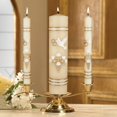 thumbnail image 2 of CB Church Supply Hand Crafted Wedding Candle Set by Will & Baumer, Set of 3, Dove & Rings, 2 of 2