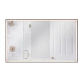 thumbnail image 5 of 60 in. x 36 in. LED Lighted Framed Rectangular Ati-Fog Bathroom Vanity Mirror in Flat Black, 5 of 7
