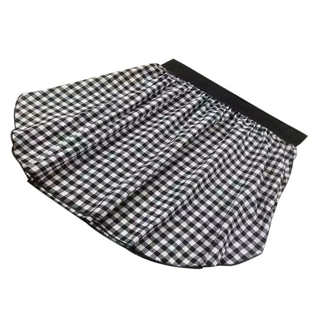 Unisex Adjustable Layering Fake Lower Sweep Set Skirt Half-Length Splitting A Version Hem Skirt Undershirt
