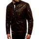thumbnail image 4 of Chamarra Para Hombre Shendy Vendi Chaqueta Vinipiel Tipo Biker Cafe Extra Grande, 4 of 5