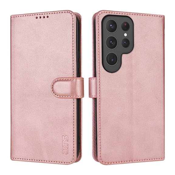 Allytechgroup Wallet Case for Samsung Galaxy S26 Ultra, Flip Case with Credit Card Slot, Protective PU Leather Cover, Rosegold