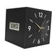 thumbnail image 5 of Reloj de pared esquinero decorativo con calendario moderno y silencioso, indicador de fecha y día de la semana, reloj digital Negro, 5 of 9