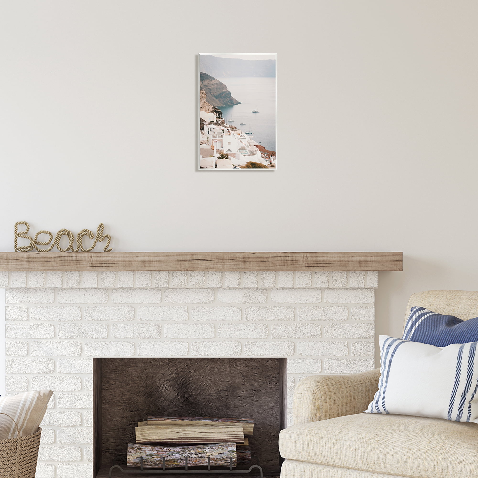 Stupell Industries Coastal Port Town Landscape Photography Unframed Art Print Wall Art, 10 x 15