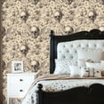 thumbnail image 5 of Whimsical Peel and Stick Wallpaper Vintage Skull Nature Butterflies Fruits Botanicals Wall Mural 23.6in x 9.8ft Self Adhesive Removable Wall Paper Renter Friendly Wallpaper for Kids Bedroom Studio, 5 of 8