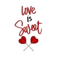 thumbnail image 2 of SD Graphics Studio 20x20 White Modern Wood Framed Museum Art Print Titled - Love is Sweet, 2 of 4