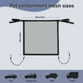 thumbnail image 2 of Unique Bargains Dog Car Net Barrier Secure Pet Travel Accessory Breathable Dog Car Barrier Ensures Safety During Rides Black, 2 of 7