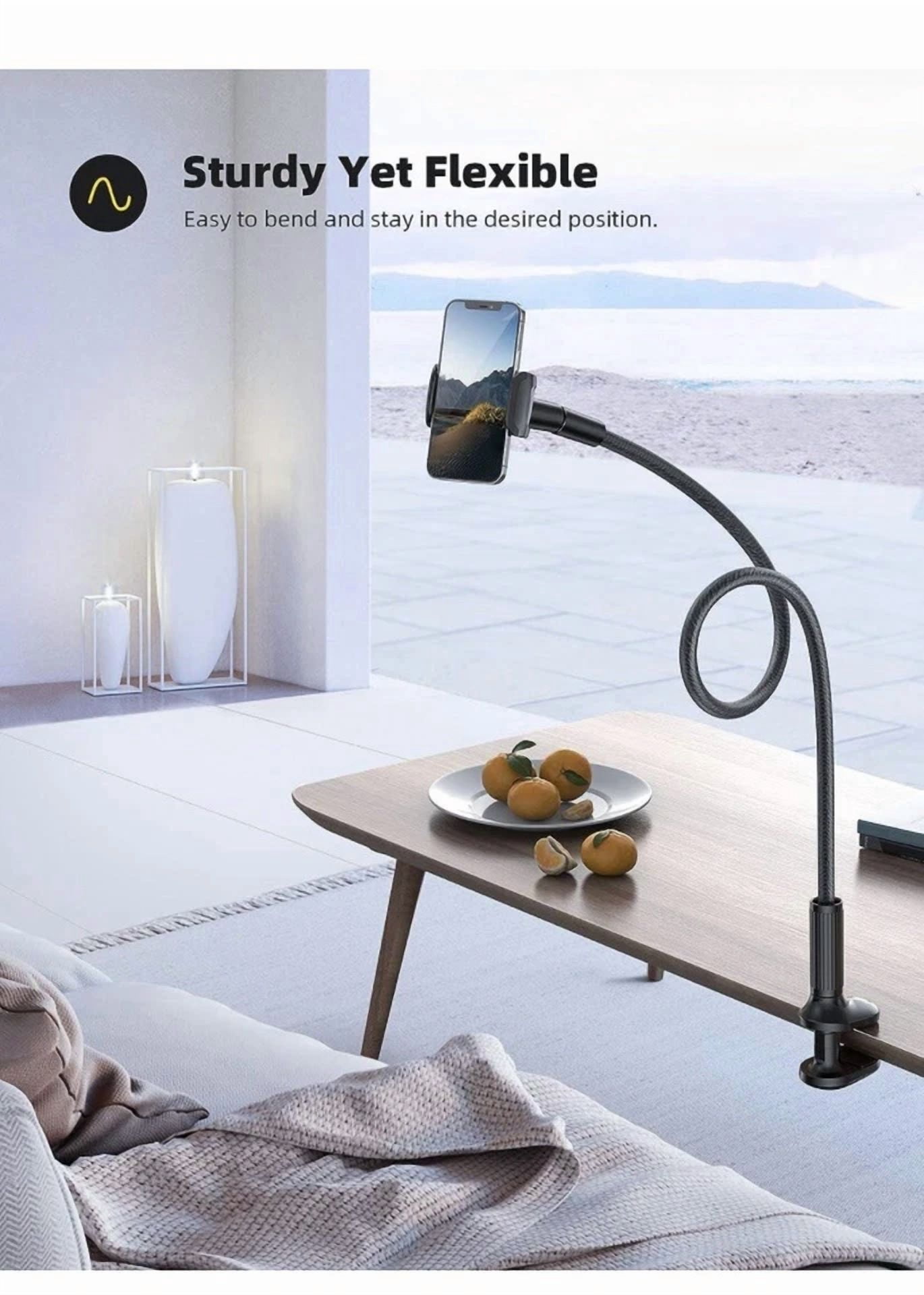 RHEA- Universal 360° Rotatable Phone Stand Holder Flexible Mount For Cell Phone Device