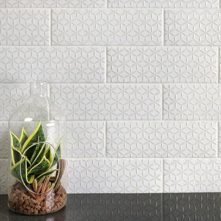 Bond Tile Wembley Snowflake 3 in. x 9 in. Matte Ceramic Subway Wall Tile (30 Pieces 5.16 Sq. Ft. / Box) Bond Tile Wembley Snowflake 3 in. x 9 in. Matte Ceramic Subway Wall Tile (30 Pieces 5.16 Sq. Ft. / Box)