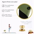 thumbnail image 4 of Tapete de yoga mat y ejercicio | PU 5 mm grosor | Antideslizante y antiderrapante | Ecofriendly | Grueso 183x68 cm | Bueno y profesional UCAN | Pilates, barre, hit, funcional, 4 of 7