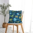 thumbnail image 5 of Yiaed Dump Truck Print Pillow Covers Super Soft Decorative Square Throw Pillow Covers Case Cushion Covers for Sofa Couch Bedroom Car Decor（No pillow core）-22"x22", 5 of 7