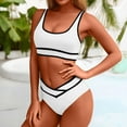 thumbnail image 7 of Summer Bathing Suits for Women Sport Swimsuits for Women Two Piece Bathing Suits Beach Swim Suits 2 Piece Swimsuit Clearance for Women, 7 of 7