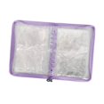 thumbnail image 1 of Organizador de joyas transparente, ligero y resistente al polvo, con 48 bolsillos para viajes. Púrpura, 1 of 9