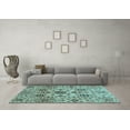 thumbnail image 3 of Ahgly Company Indoor Rectangle Oriental Light Blue Modern Area Rugs, 8' x 12', 3 of 4