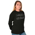thumbnail image 3 of Not Shopaholic Helping Economy Shop Women's Long Sleeve T Shirt Brisco Brands S, 3 of 5