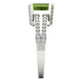 thumbnail image 3 of Clara Pucci 14K White Gold 2.35ct Peridot Solitaire with Accents Ring, 3 of 8