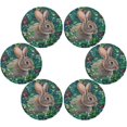 thumbnail image 3 of SKYSONIC Easter Bunny Eggs Round Placemats for Dining Table Non-Slip Heat-Resistant Polyester Table Mats Set of 1 Washable Table Mats for Kitchen Dining Table Decoration, 3 of 7