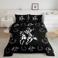 thumbnail image 2 of Homewish Teens Cowboy Horseshoe Bedding Comforter Set 2pcs,Western Theme Twin Comforter Sets Microfiber,Farmhouse Animal Horse Breathable Bedding Set,Super Cozy Room Decor,Reversible, 2 of 8