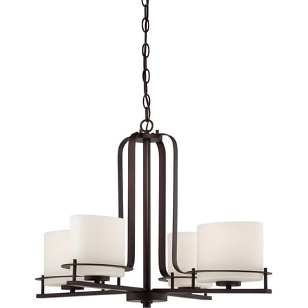 

Chandeliers 4 Light With Venetian Bronze Finish Metal Medium Base 26 inch 240 Watts