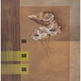 thumbnail image 2 of Verbeek-Van Den Broek 26x26 Black Ornate Wood Framed with Double Matting Museum Art Print Titled - Elegant Flowers I, 2 of 4