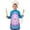 Colorful Tie Dye, variant on Purple Blue Tie Dye Pattern Kids Aprons for Girls and Boys,Adjustable Neck Strap Toddler Aprons for Kids Cooking Baking