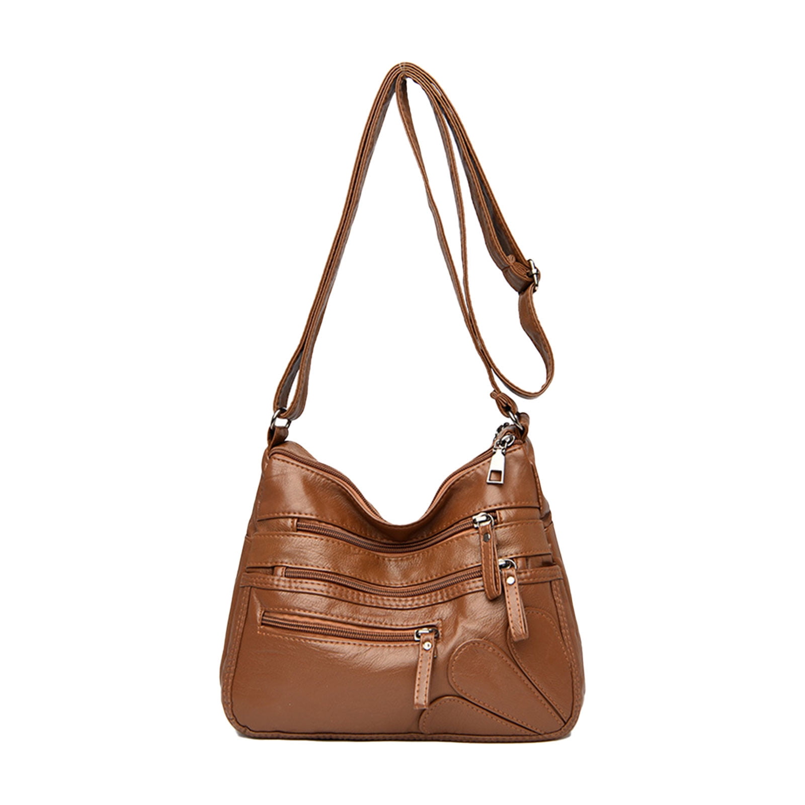 Fnochy Back to College Women's Crossbody Bag, Double Zipper Crossbody