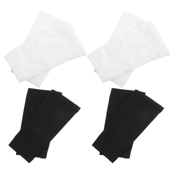OFFIGAM 4 Pairs Soccer Shin Guard Socks with Protective Shin Pad Sleeves, Moisture Wicking and Comfortable Fit