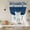Blue, variant on Navy Blue Boho Balloon Curtains 63 Inch Length for Living Room/Bedroom, Vintage Ethnic Tribe Abstract Art Rod Pocket Privacy Door Curtains Decorative Tie Up Shade for Window 52"x63"