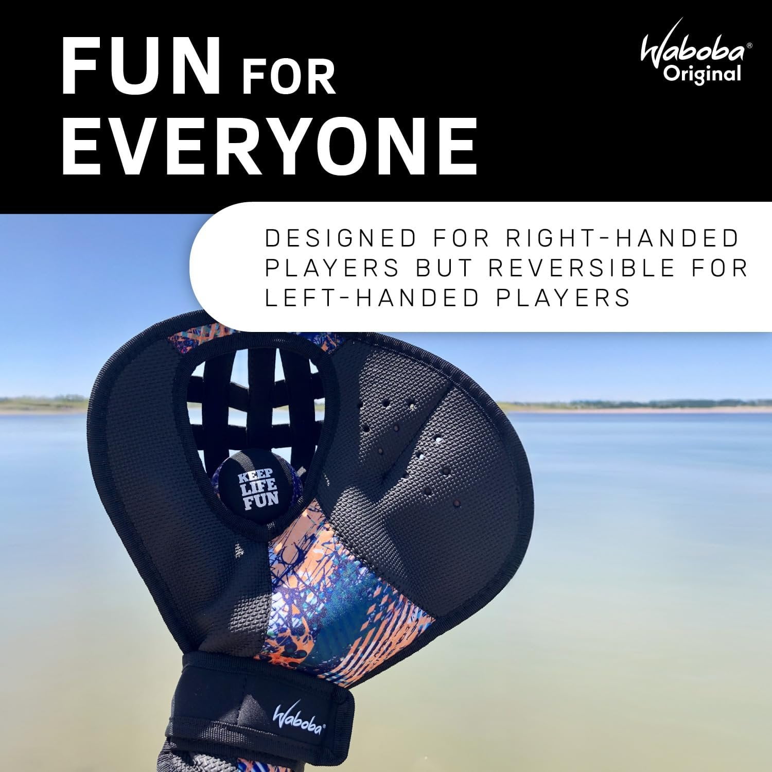 Waboba Water Pro Catch Glove & Pro Water-Bouncing Ball Set Ball Catching Baseball-Style Mitt