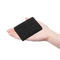 thumbnail image 3 of pitrice Men PU Elastic Band Slim Wallet Business Credit Card Holder Bank Card Case Purse Black, 3 of 6