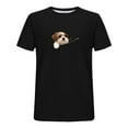 thumbnail image 6 of DODADAWANJ Summer Tshirts for Men Fashion Cute Dog Graphic Tees Big and Tall Short Sleeve Tshirt Casual Crew Neck T Shirts Black XXL, 6 of 6