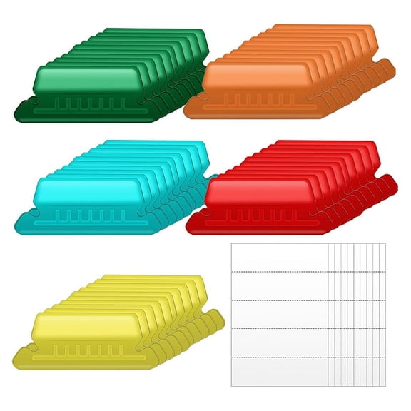 50 Pieces Hanging File Folder Labels with Inserts, 2 Inch for A New