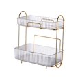 thumbnail image 4 of Desktop Sundries Storage Box Bathroom Organizer Container Bedroom Storage Tray Multifunction Skincare Holder Multifunctional for Vanity Desk Clear, 4 of 8