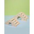 thumbnail image 4 of Hamster Wooden House With Bear Design, Solid Wood Villa, Hideout Toy For Lutino Chicken Hedgehog With Landscape Decoration, 4 of 5