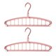 thumbnail image 1 of 2Pcs Folding Storage Hangers Rotatable Hangers Antislip Clothes Drying Racks for Home Hotel (Pink), 1 of 1