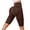 Coffee, variant on Women's High Waist Seamless Yoga Shorts, Control Lifting Fitness Shorts,Coffee,L