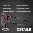 thumbnail image 2 of Oakley OO9406 Sutro Shield Shaped Non-Polarized Sunglasses for Men - Includes Official Eyewear Kit - Dark Galaxy Frame with Dark Galaxy Lens, 2 of 6
