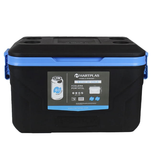 Hielera Hartplas Everest Capacidad 52 Qt 49.2 Litros multicolor