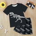 thumbnail image 2 of TOWED22 Toddler Baby Boy Summer Clothes T-Shirts and Shorts 2 Pcs Dinosaur Short Set Summer Clothes Outfit(Black,4-5 Y), 2 of 6