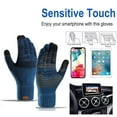 thumbnail image 4 of Guantes de invierno para hombres y mujeres – Pantalla táctil mejorada para clima frío, guantes térmicos de punto cálido para correr, conducir, senderismo, 4 of 5