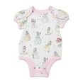 thumbnail image 3 of Disney Princess Snow White Belle Cinderella Infant Baby Girls 3 Pack Bodysuits Newborn to Infant, 3 of 5