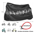 thumbnail image 5 of Funda Impermeable Antipolvo Anti-uv Para Bicicleta + Candado 2 Llaves, Negro, 5 of 5