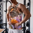 thumbnail image 5 of Picia butterfly Printed Men’s Performance Tank, Men's Workout Tank Top Moisture-Wicking Tank Top Muscle tee, Breathable Workout Shirt-XX-Large, 5 of 7