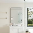 thumbnail image 2 of Wall Mirror, Rectangular Mirror with Metal Frame, Dressing Mirror for Bathroom, Living Room, Bedroom, 30"×40", Black, 2 of 9