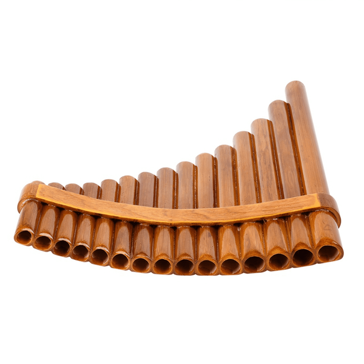 Natural Bamboo Flute,Pan Flute Wind Instrument,Handmade Pan Flute,15 Tones in G Major, Model