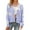 Light Purple, variant on HUBERY Women Daisy Print Single-Breasted Long Sleeve Knitwear Cardigan