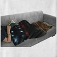 thumbnail image 6 of Teen Room Soft Flannel Fleece Blanket, Professional Basketball Arena Stadium Before the Game Championship Sports Image, Cozy Plush for Indoor and Outdoor Use, 60" x 80", Multicolor, by Ambesonne, 6 of 6