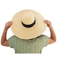 thumbnail image 3 of Women's Ultrabraided Hat Large Brimmed Hat With Ribbon (UBLX106), 3 of 3